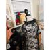 VTG 90's Fredricks Of Hollywood Sexy Black Sheer Lace Duster.