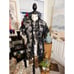VTG 90's Fredricks Of Hollywood Sexy Black Sheer Lace Duster.