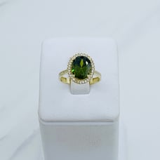 ❤️ 10k solid gold ring size 7 ❤️ cocktail ring - fine jewelry August birthstone