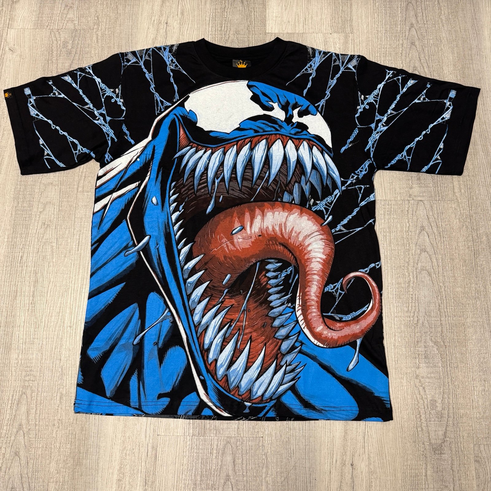 Marvel Venom Spiderman Men’s Modern All over Print t-shirt size XL Black