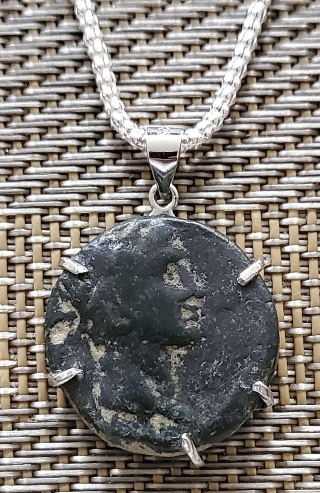 Authentic Ancient Roman Coin of Emperor Augustus 925 Solid Silver Necklace