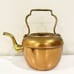 Antique Vintage Cooper Brass Gooseneck Tea Pot Kettle