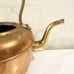 Antique Vintage Cooper Brass Gooseneck Tea Pot Kettle