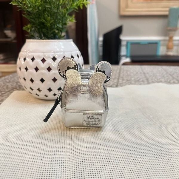 Disney Loungefly NuiMos Mini Backpack Toy 100 Years Of Wonder RARE Silver NEW