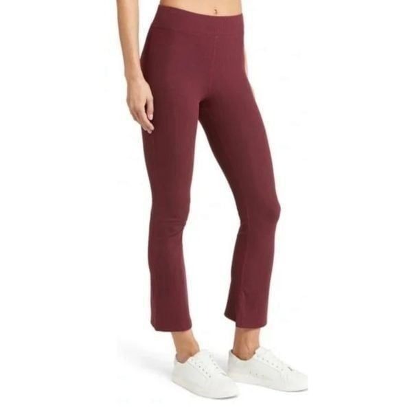 Outdoor Voices Rib Kick Flare Pants NWT Sz 2XL Shiraz Red