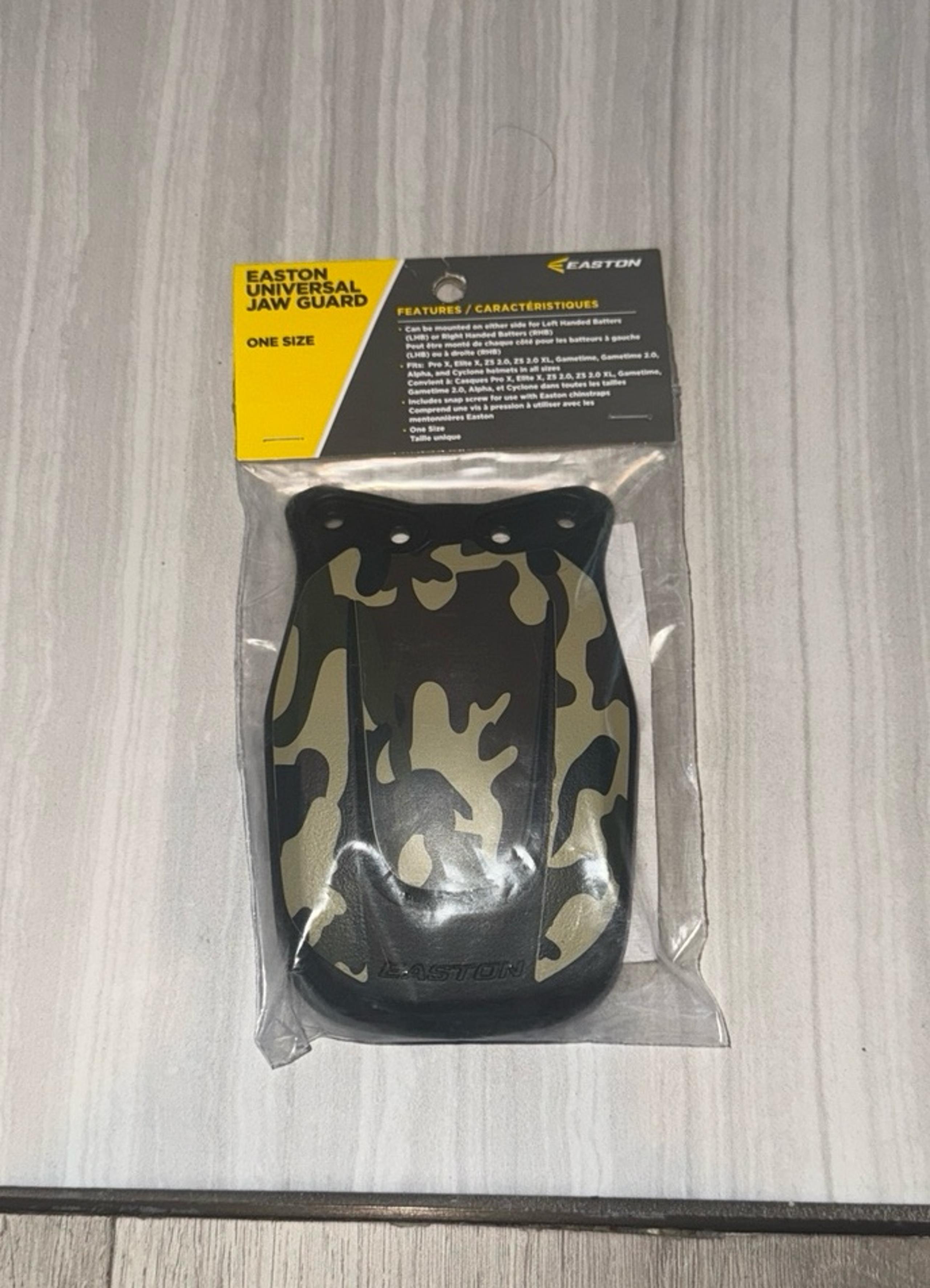 Easton baseball helmet universal jaw guard camo