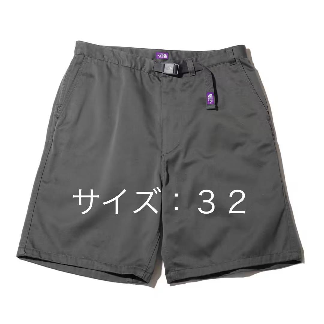【32 Size】Chino Field Shorts North Face Purple Label