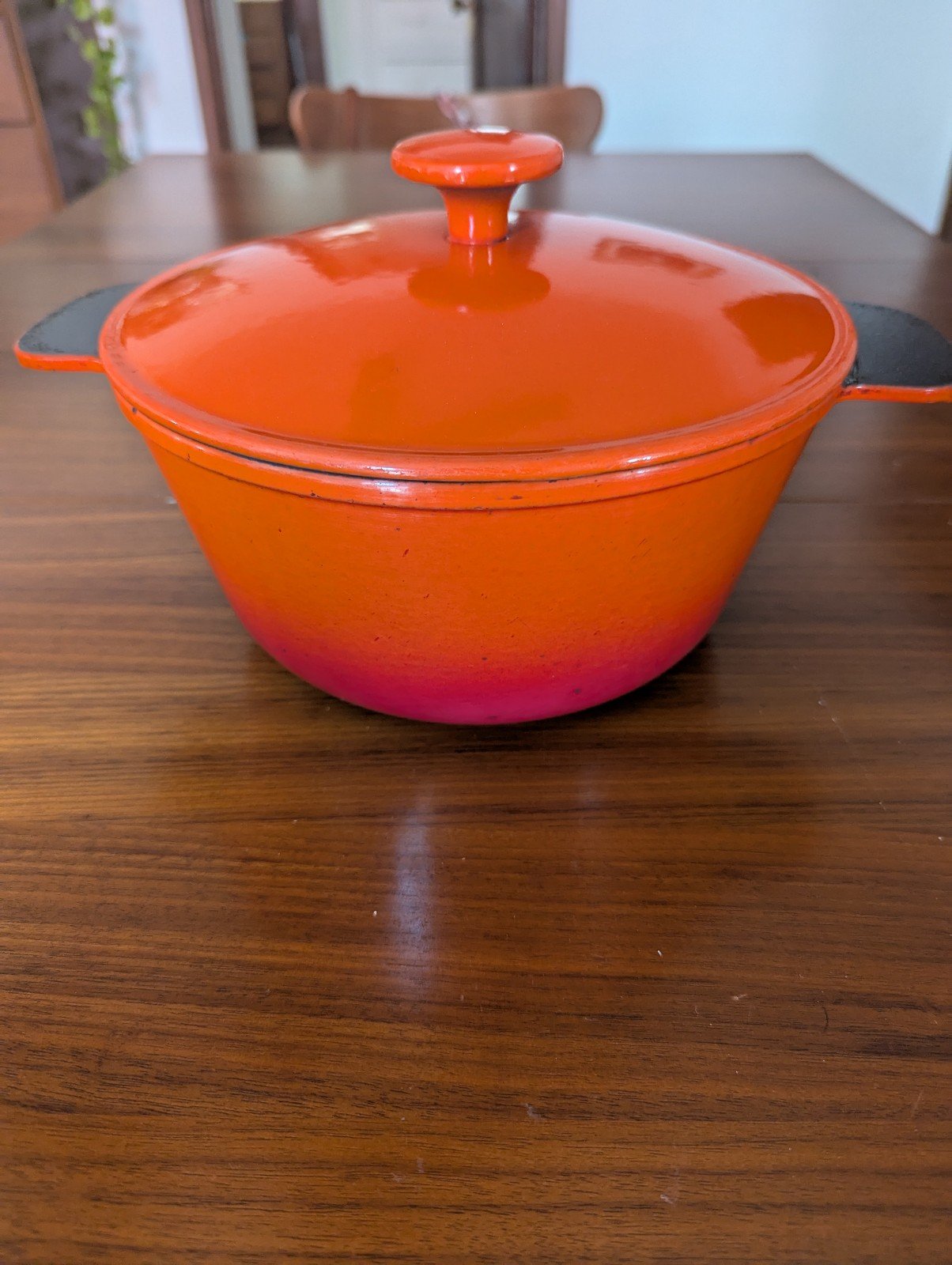Cast Iron Made In France 20538 Enamel Dutch Oven Casserole Pre Owned Some Wear