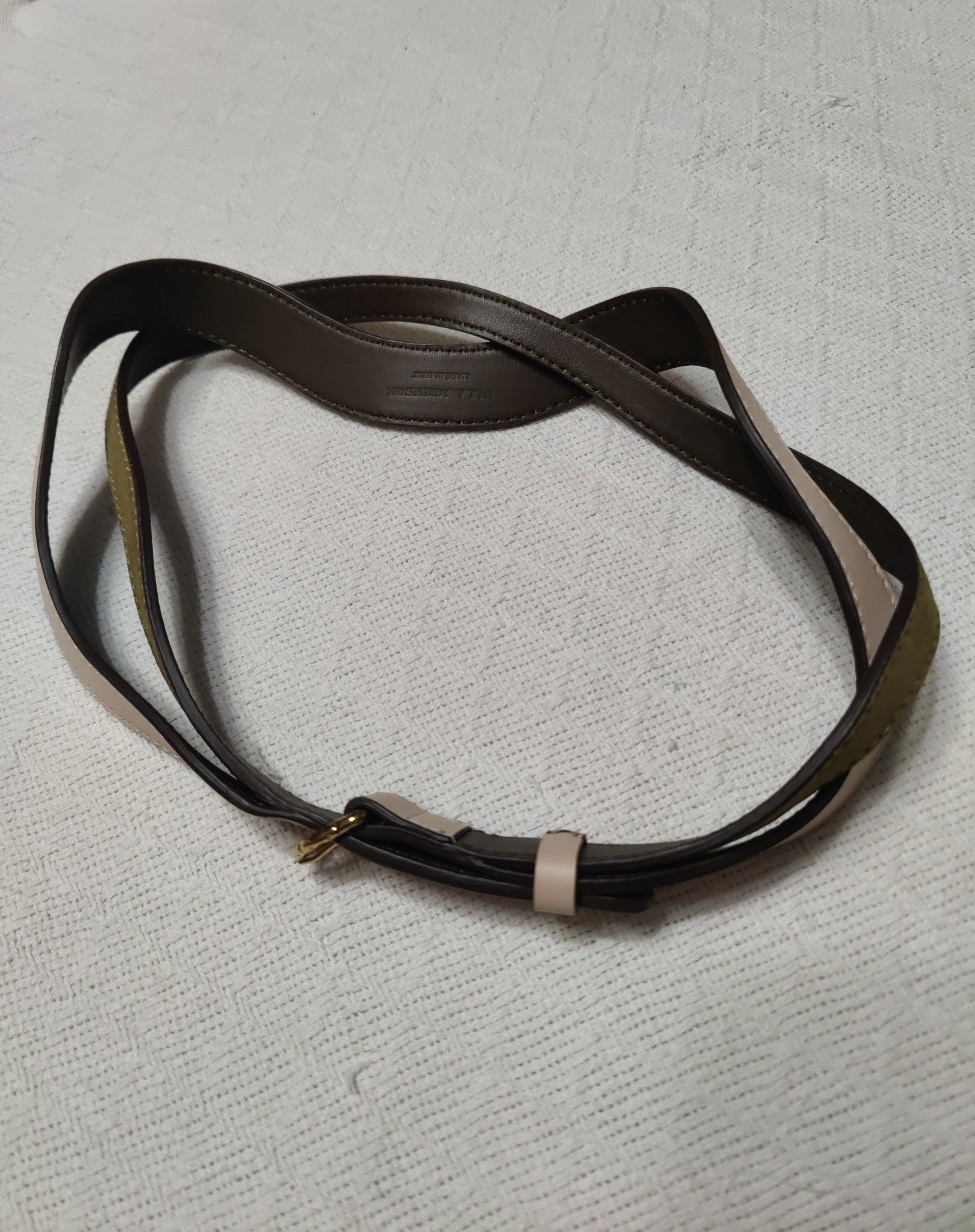 Ulla Johnson Wave Belt Beach Colorblock Made in Italy Designer Belt