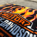 Vintage Harley Davison fleece blanket
