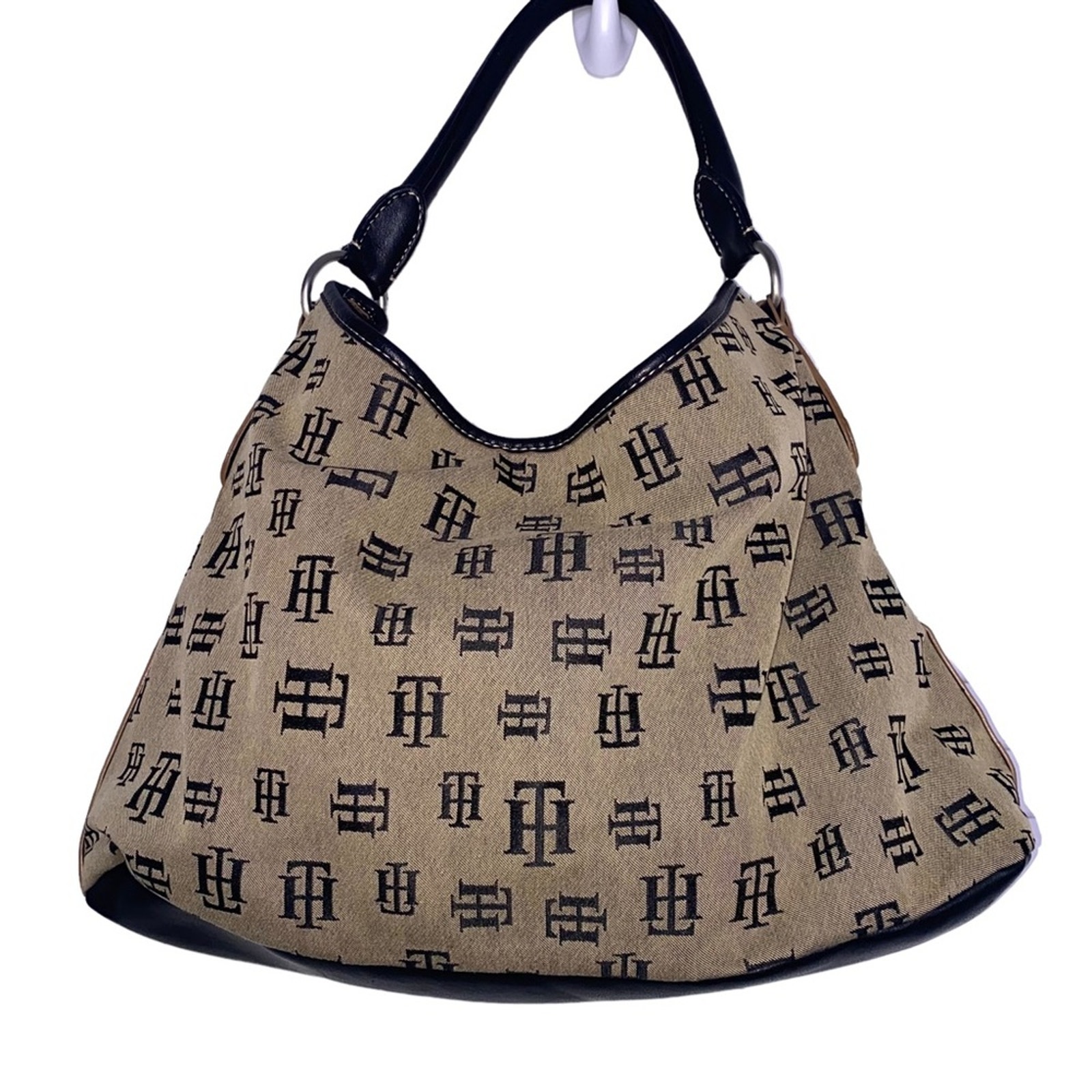 Tommy Hilfiger Logo Hobo Handbag Purse