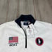 Polo Ralph Lauren 1/4 Zip Sz L 2014 Olympics White USA Made NEW *stains