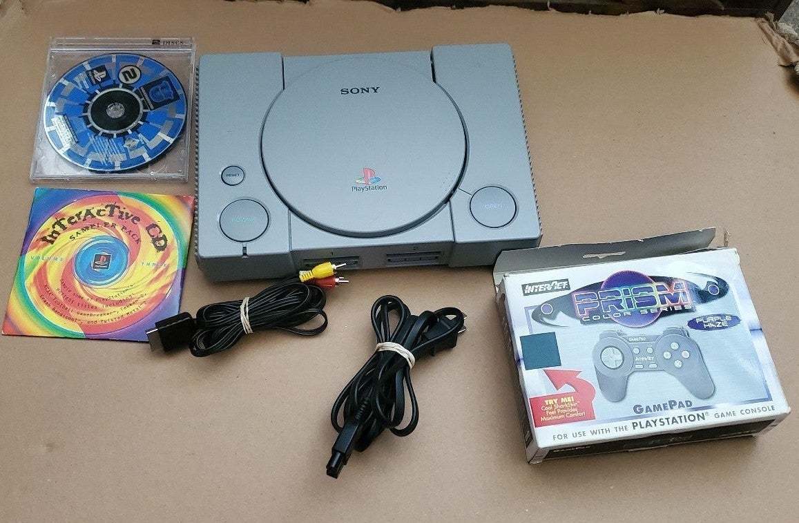 Sony PlayStation Classic Console in Gray Bundle