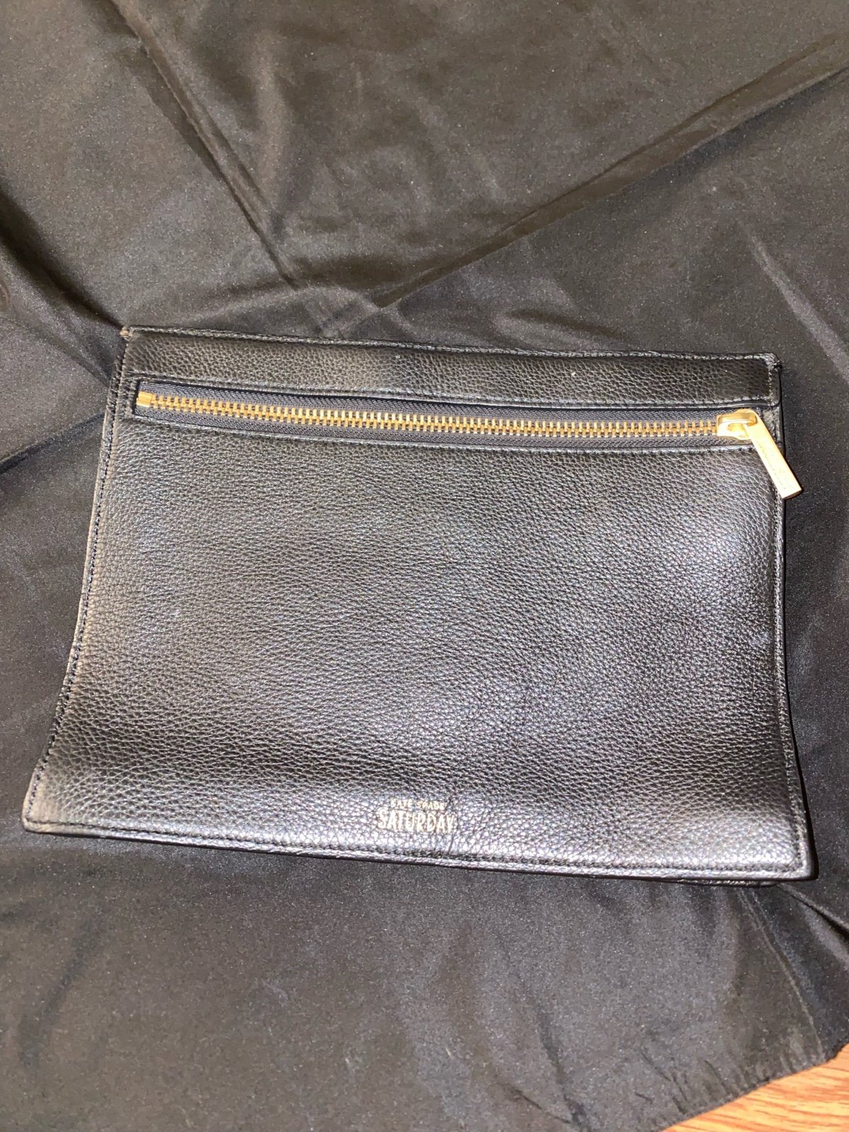 Kate Spade Saturday leather wallet for women excellent condition black gold used