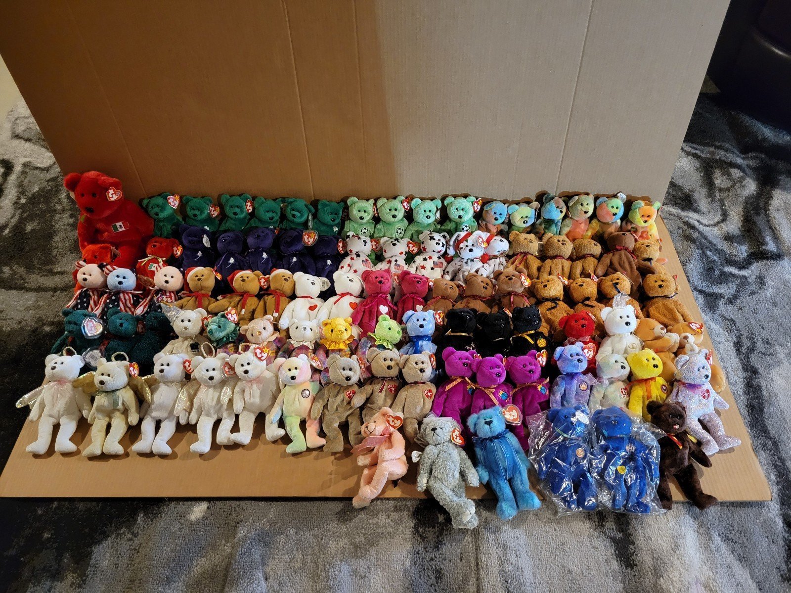 Tons of Teddy Bear Beanie Babies New w/ tags Erin Kicks Princess The End Garcia