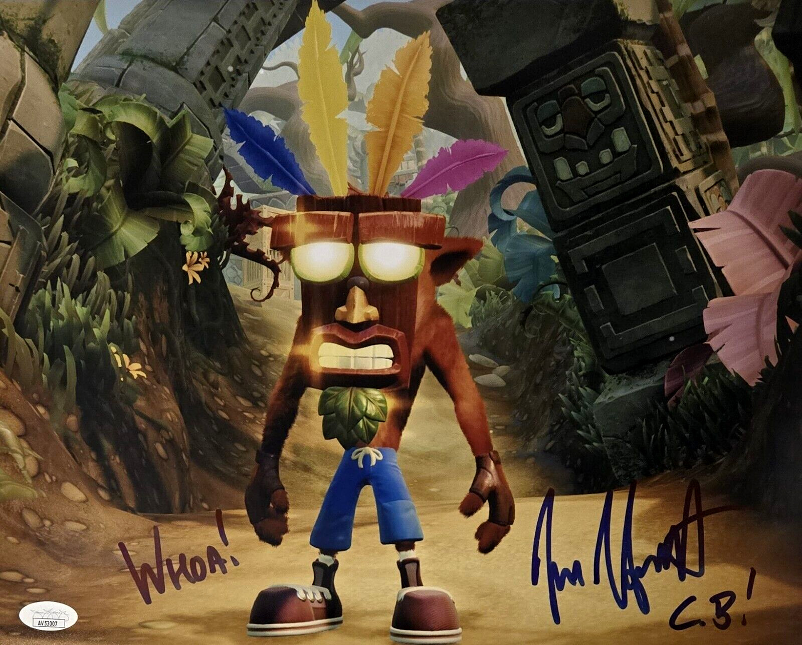 Jess Harnell Signed Photo Crash Bandicoot Autograph Gaming 11x14 JSA COA 007