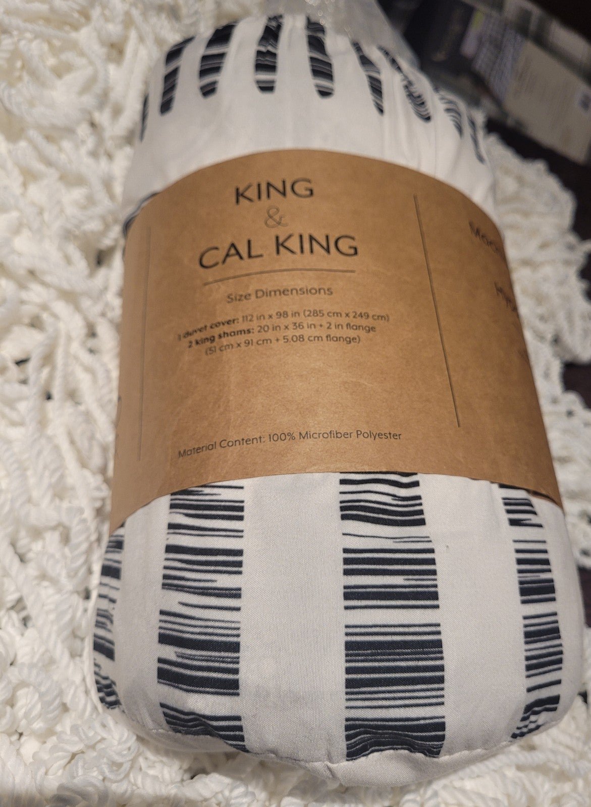 Ultra Soft Hypoallergenic Patterned Duvet Cover 3 Piece King & Cal King