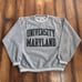 Vintage University of Maryland Sweatshirt Size Large Gray Soft Fleece Outer