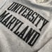 Vintage University of Maryland Sweatshirt Size Large Gray Soft Fleece Outer