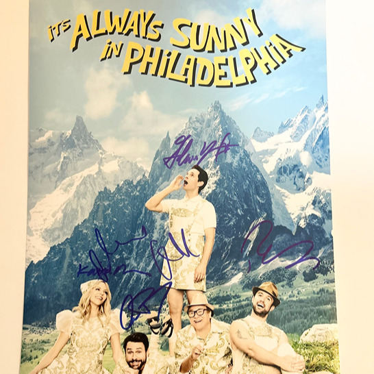 Danny Devito Signed Autograph 12x18 Always Sunny In Philly Cast Photo