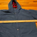 90s LL Bean flannel lined hooded coat blue parka 4 pocket long jacket bater stat