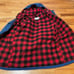 90s LL Bean flannel lined hooded coat blue parka 4 pocket long jacket bater stat