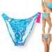 Lilly Pulitzer Kylen Bikini Bottom Ring Detail at Right Side Floral Blue/Pink