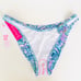Lilly Pulitzer Kylen Bikini Bottom Ring Detail at Right Side Floral Blue/Pink