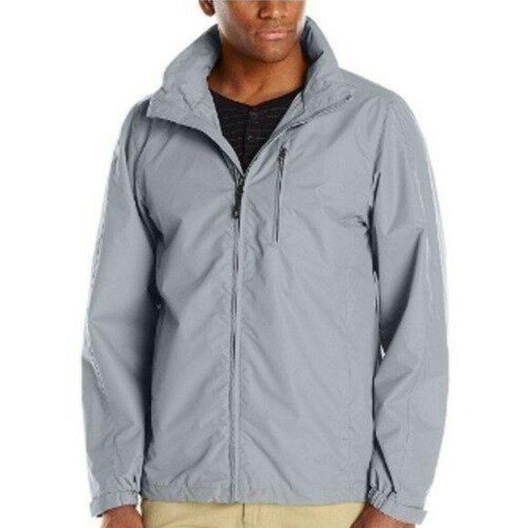 32 DEGREES Mens Hydro Ripstop Winter Jacket TMS41005ME Silver Gray Size Large