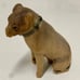 Late 19th Century Antique Rustic Primitive Hand Carved Sitting Toy Dog Statuette