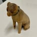 Late 19th Century Antique Rustic Primitive Hand Carved Sitting Toy Dog Statuette