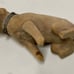 Late 19th Century Antique Rustic Primitive Hand Carved Sitting Toy Dog Statuette