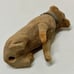 Late 19th Century Antique Rustic Primitive Hand Carved Sitting Toy Dog Statuette