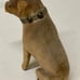 Late 19th Century Antique Rustic Primitive Hand Carved Sitting Toy Dog Statuette
