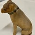 Late 19th Century Antique Rustic Primitive Hand Carved Sitting Toy Dog Statuette