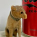 Late 19th Century Antique Rustic Primitive Hand Carved Sitting Toy Dog Statuette