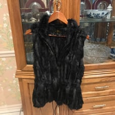 Fur Vest size small/medium