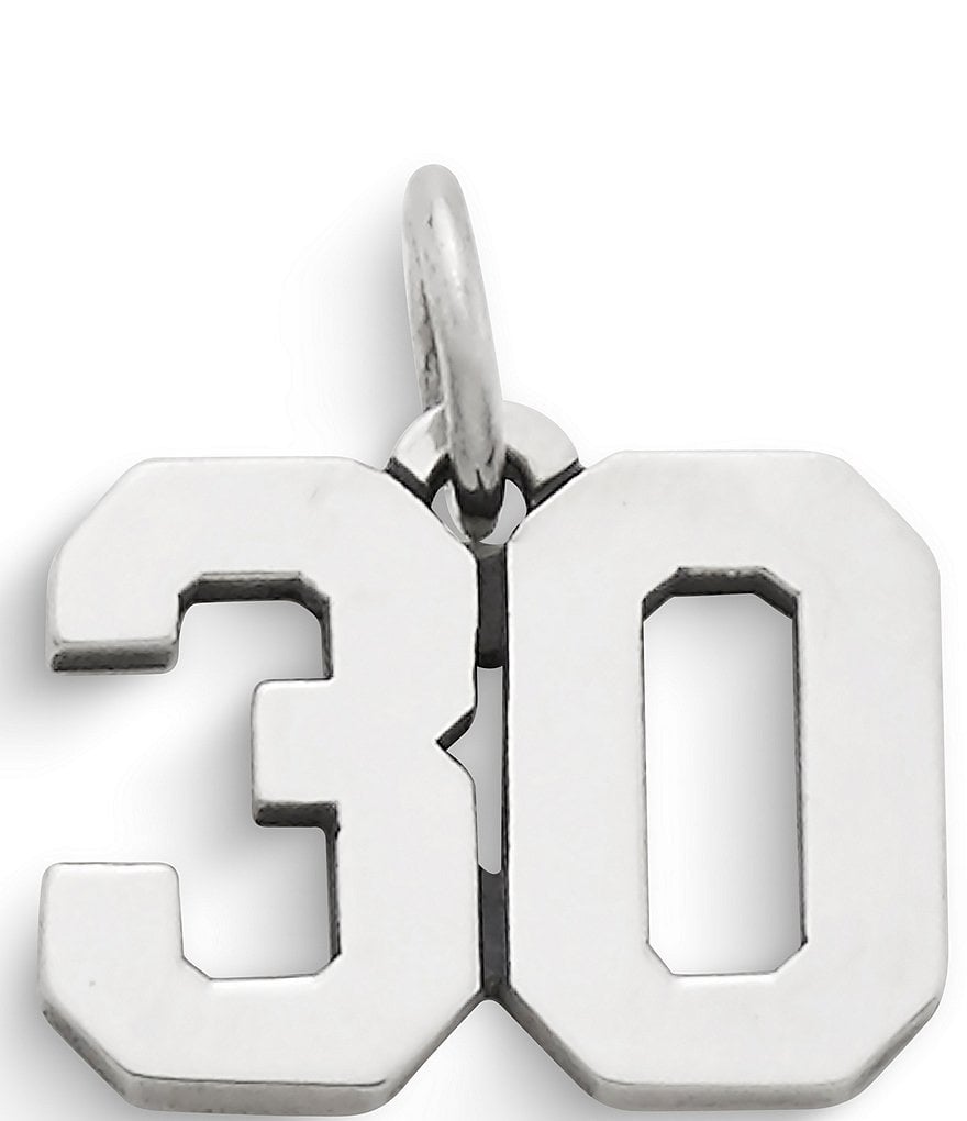 James Avery # 30 Ivy League Sterling Silver Charm