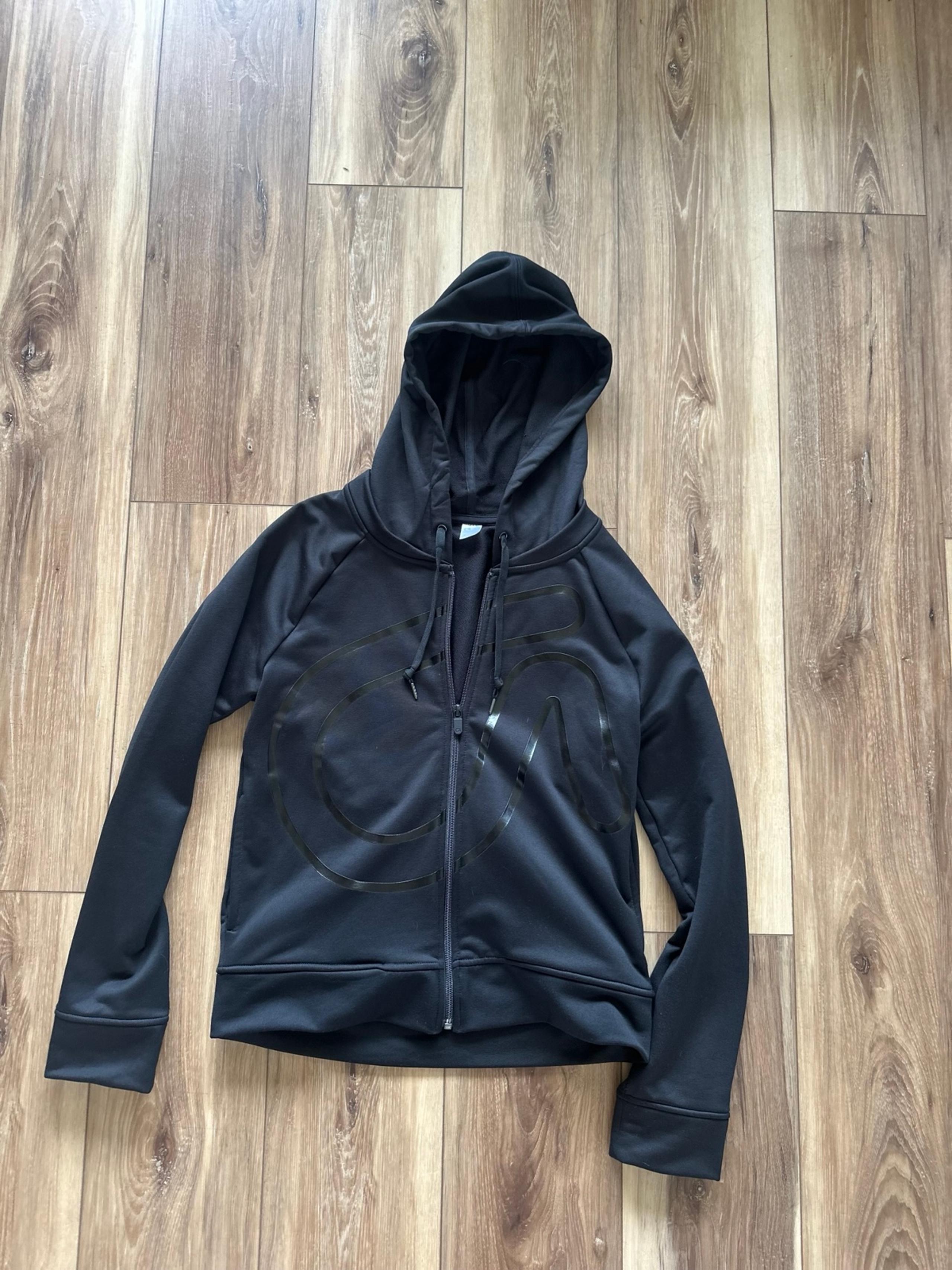 GapFit womens Black Hoodie zip up Jacket size small