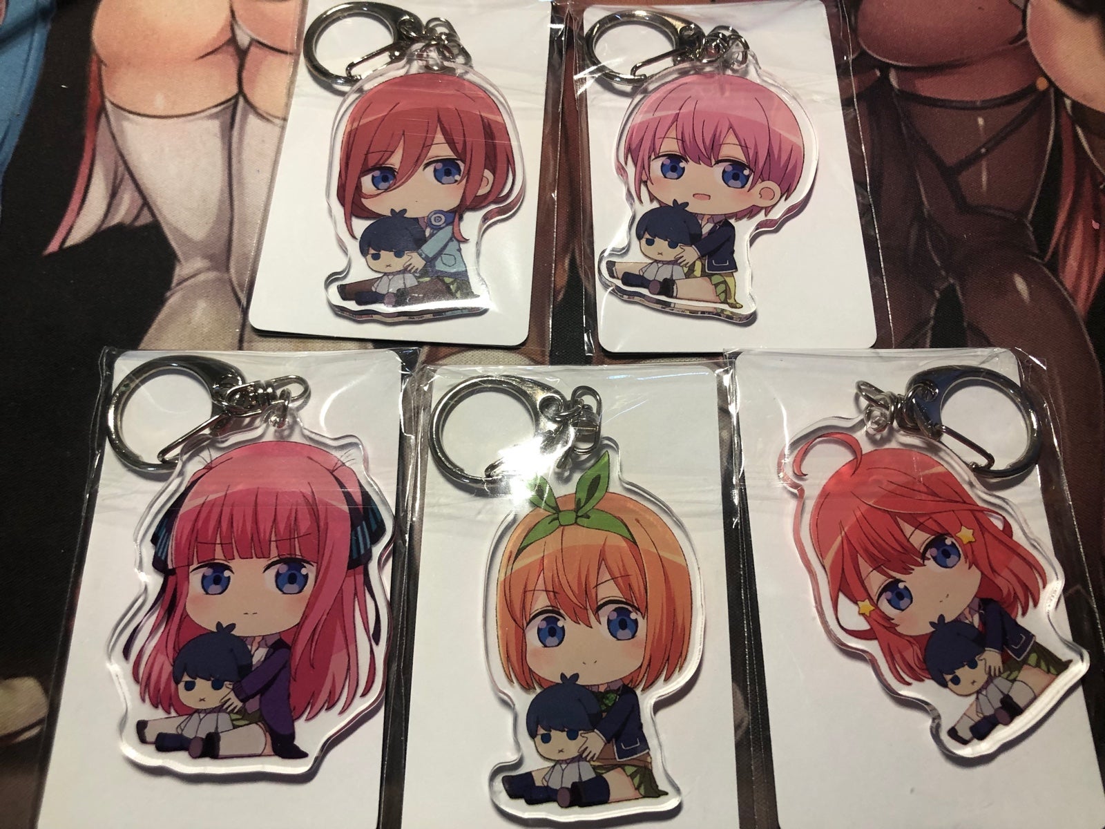 quintessential quintuplets keychain set