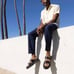 Dr. Martens Myles HDW Leather Sandals Slides Black
