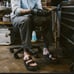 Dr. Martens Myles HDW Leather Sandals Slides Black