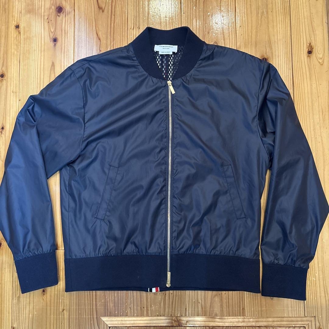 【Excellent Condition!】 THOM BROWNE Navy Zip-Up Blouson