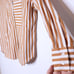 AYR The Deep End Women's Button Down Shirt Aperitif Stripe Casual Women's S