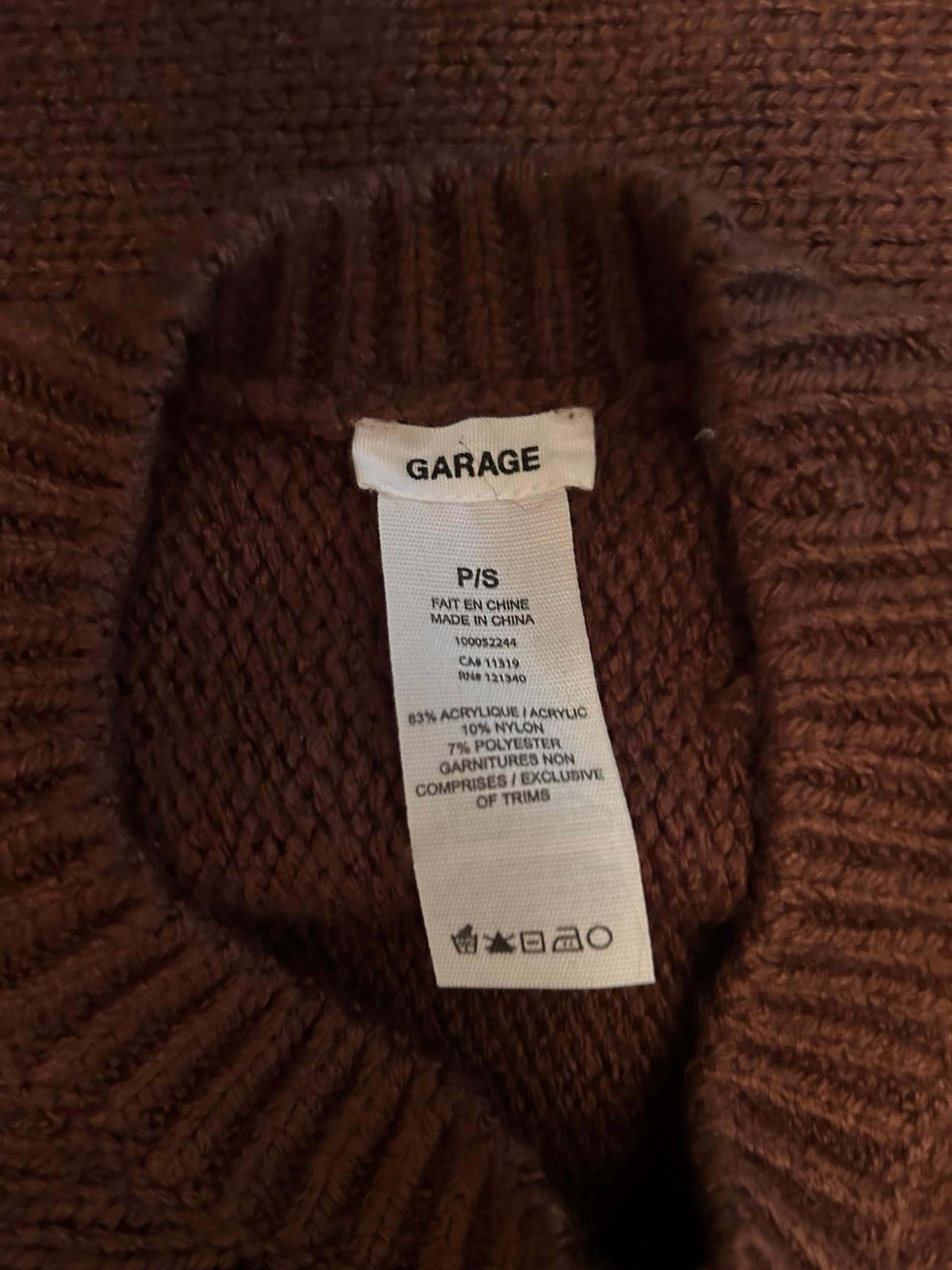 cropped neck sweater from garage