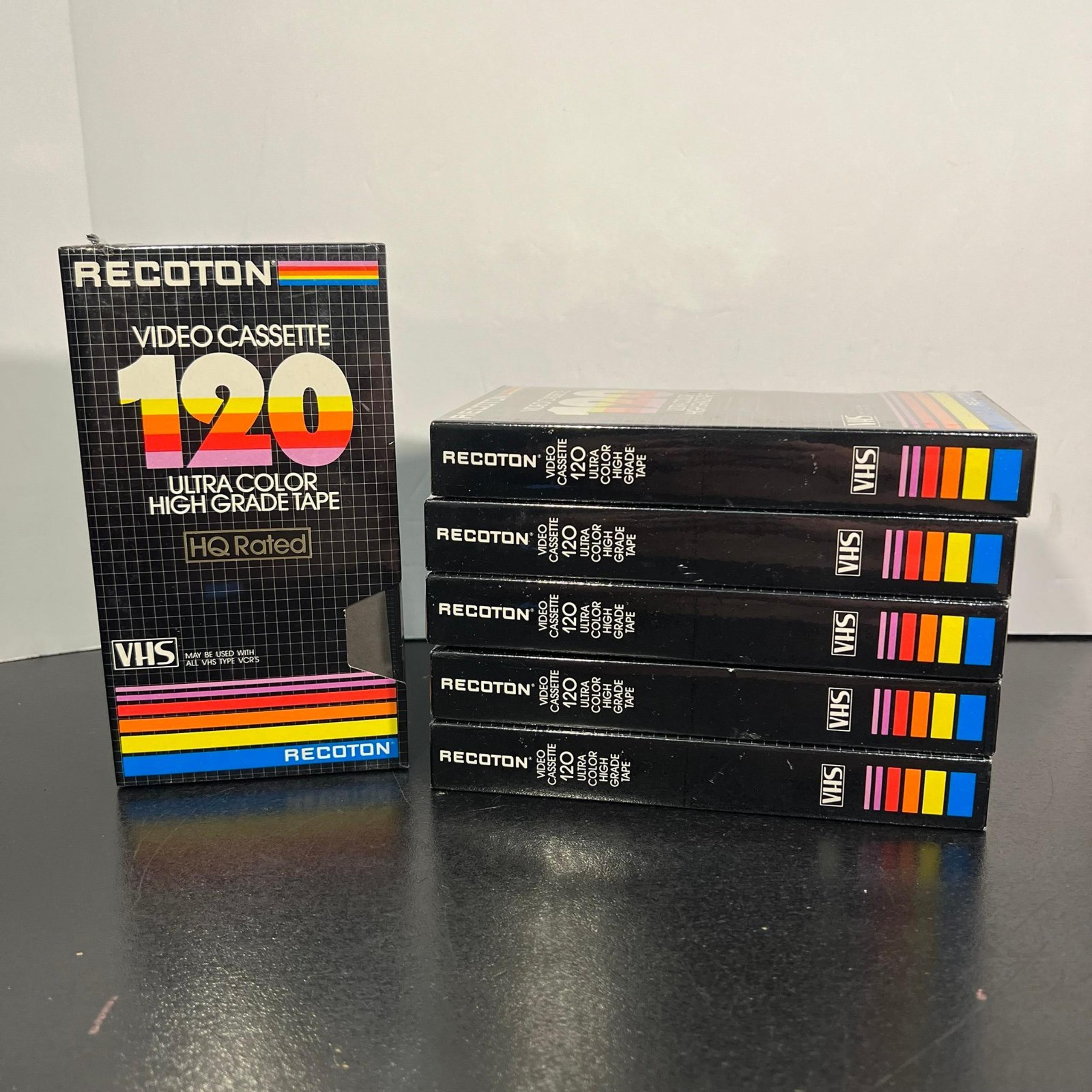 6x Brand new blank VHS video cassette tapes