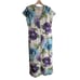 Vintage Christie deLaRue Paris Womens 6 100% Linen Floral Tea Dress Feminine 90s