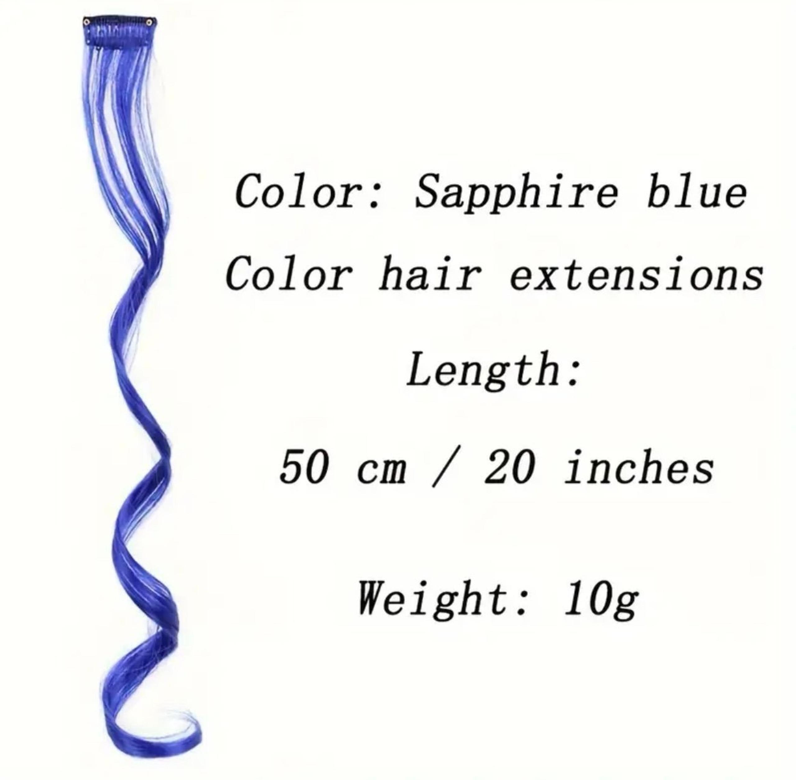 Brand New Trendy Synthetic Colorful Long Wavy Hair Piece Clip