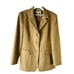 Talbots Womens 10P Camel Hair Three Button Blazer Suit Coat Jacket Brown