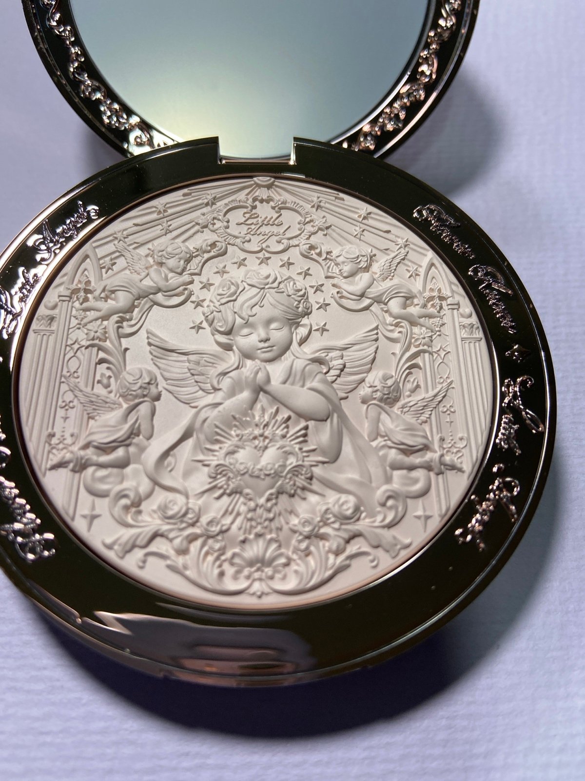 Flower Knows Little Angel Embossed Highlighter #M01 Faded Anadem